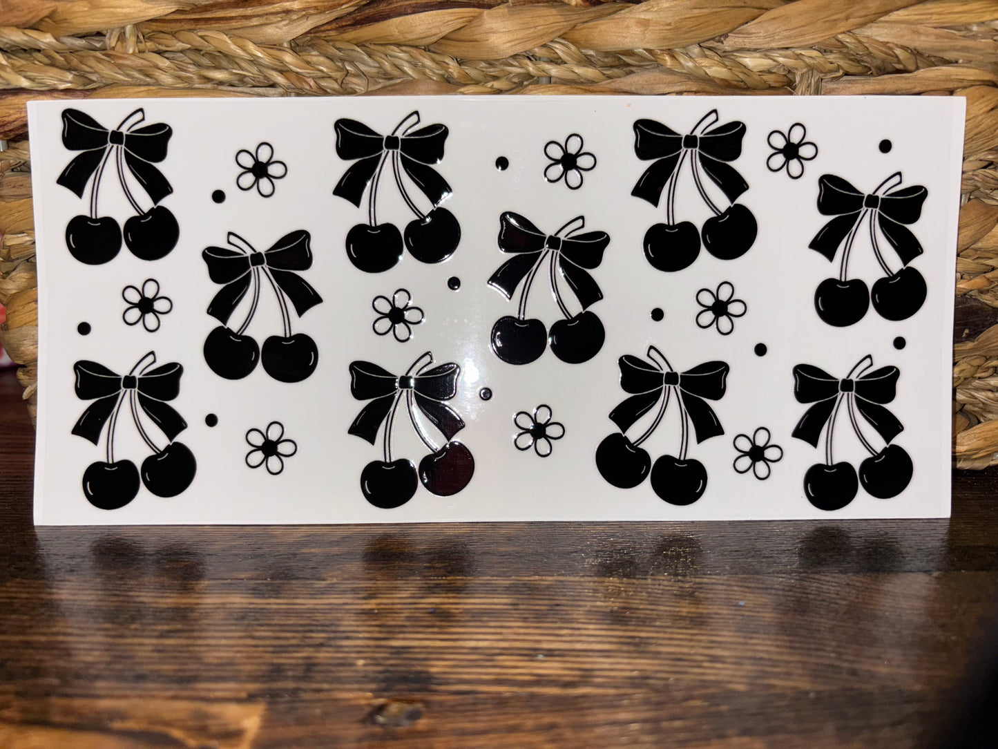 Black cherry bows