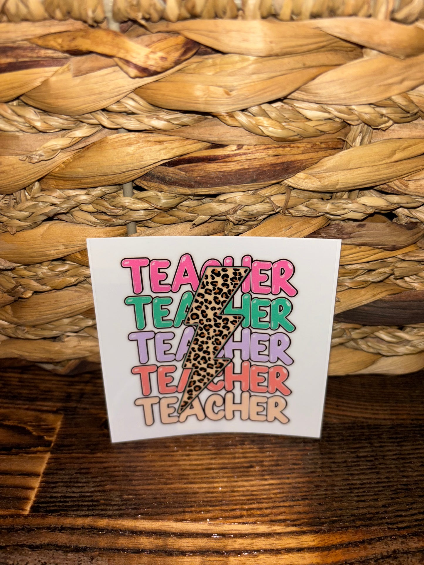 Cheetah lightning bolt teacher
