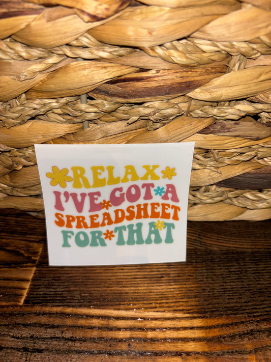 I've got a spreadsheet for that