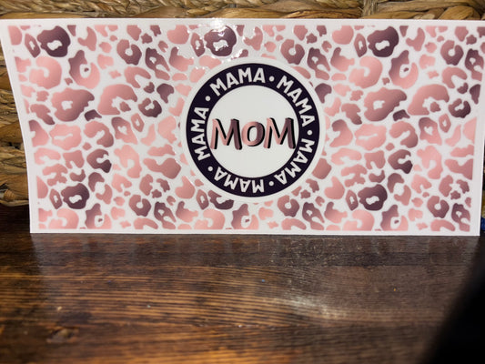 Mom/mama cheetah-pink