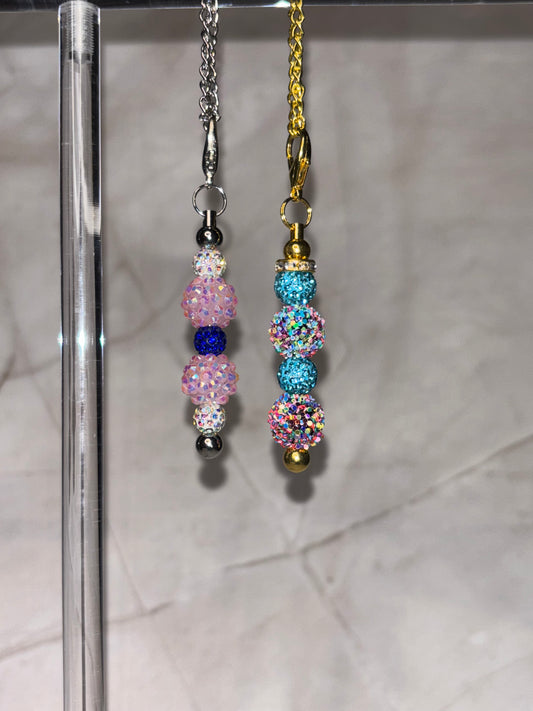 Beaded tumbler charms