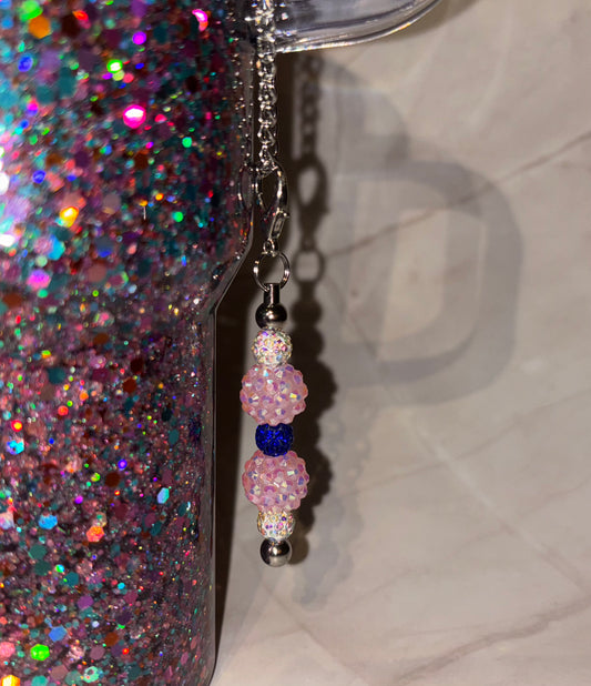 Beaded tumbler charms