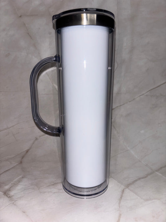 Custom 20oz Skinny Snow Globe Tumbler