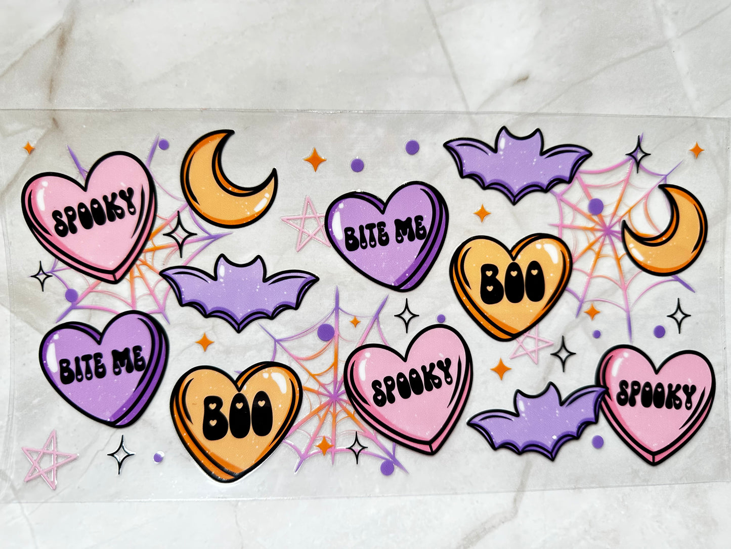 Boo hearts and bats