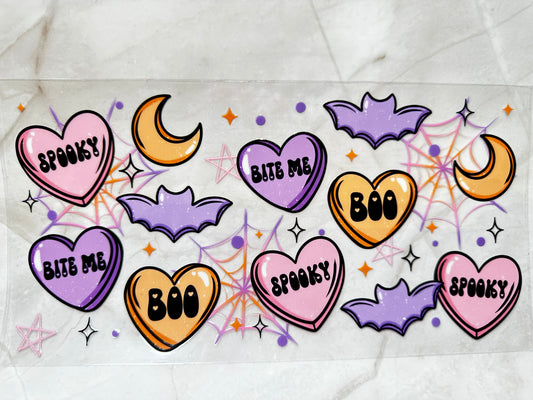 Boo hearts and bats