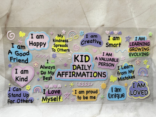 Kid daily affirmations